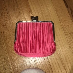 BCBG hot pink clutch
